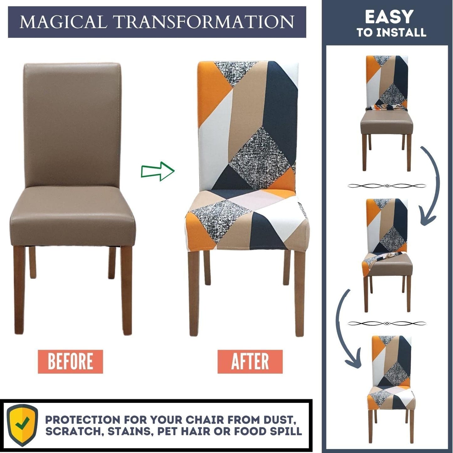 Prism Orange Chair & Table Cover