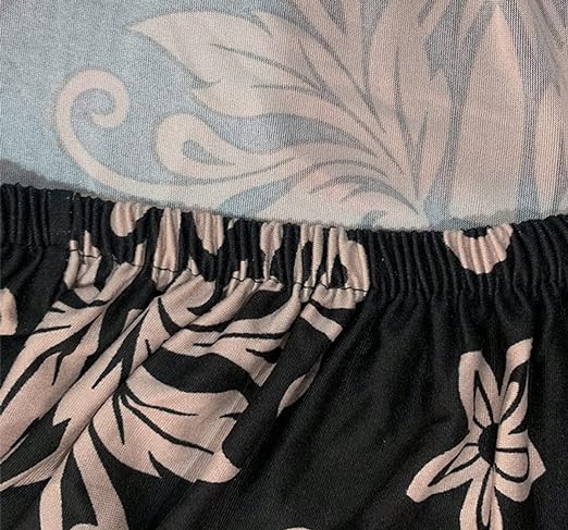 Black Brocade Chair Cover