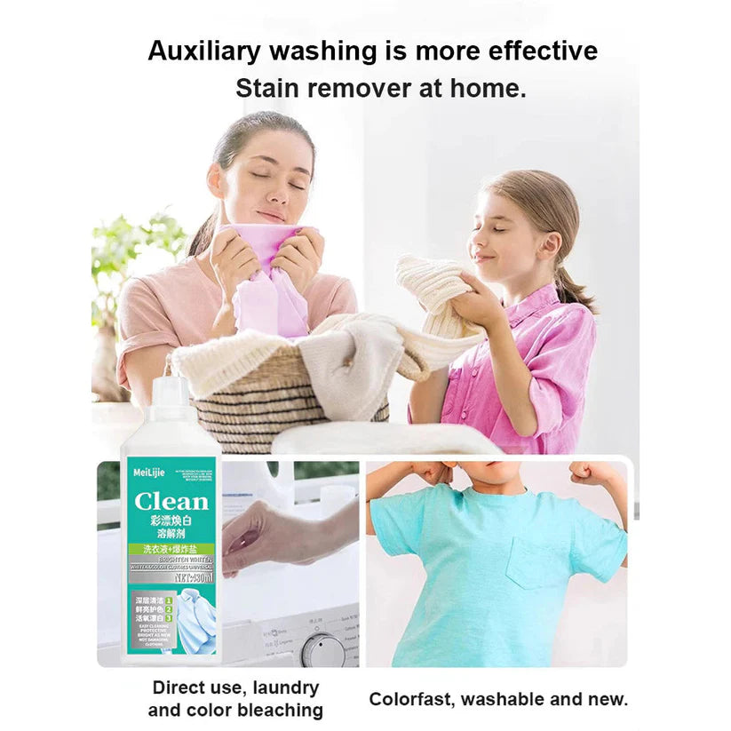 8 in 1 Colour Bleach Laundry Detergent Stain Remover ( BUY 1 GET 1 FREE )