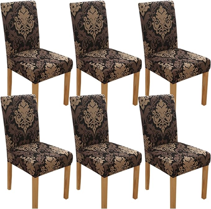 Brown Brocade Chair Cover