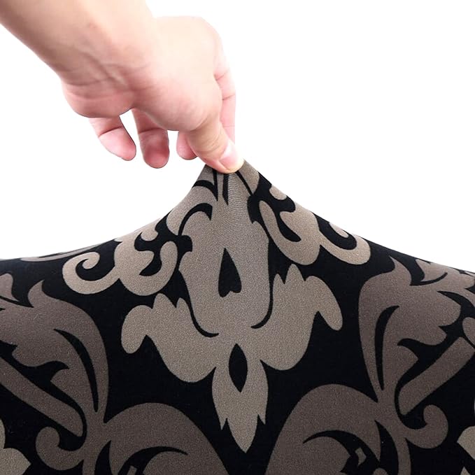 CoverHome Exclusive Stretchable Sofa Cover - Brown Brocade