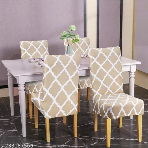 Cream Diamond Chair Cover