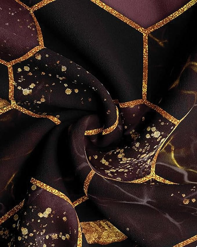 Golden Hexagon Chair Cover