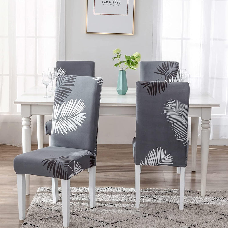 Charcol Fern Dining Chair Covers