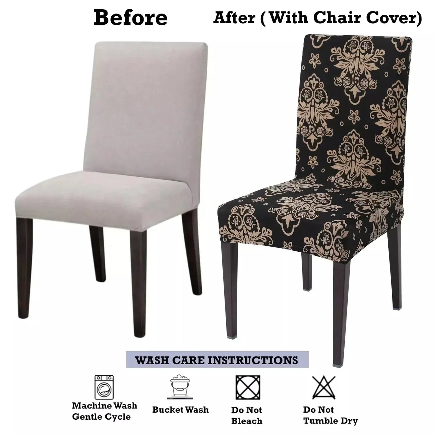 STRETCHABLE CHAIR COVERS, MEROON FLORAL