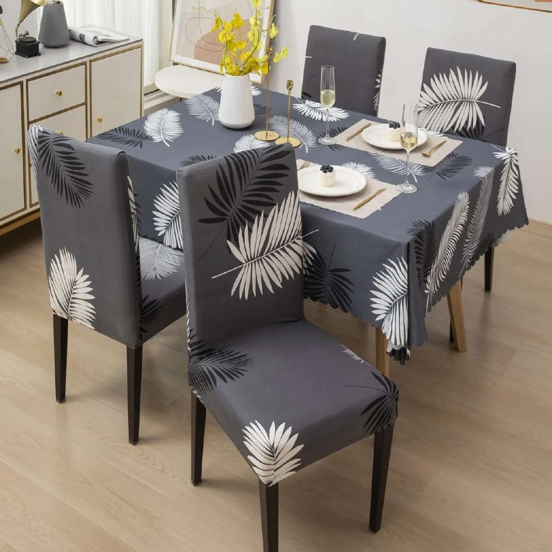 Charcol Fern Chair & Table Cover