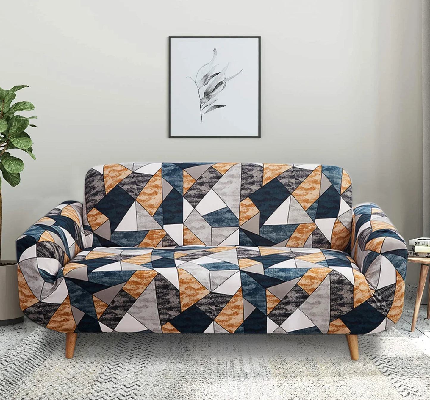 CoverHome Exclusive Stretchable Sofa Cover - Shades Of Prism