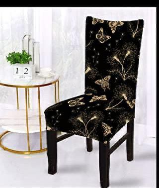 Golden Butterfly Chair Cover
