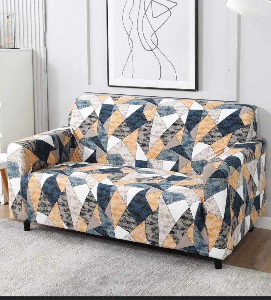 CoverHome Exclusive Stretchable Sofa Cover - Shades Of Prism