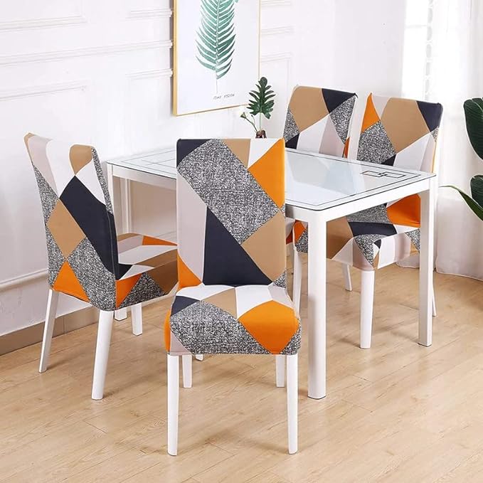 Orange Prism Chair Cover