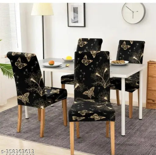 Golden Butterfly Chair Cover