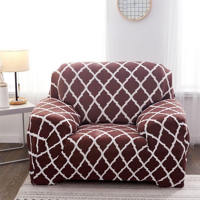 CoverHome Exclusive Stretchable Sofa Cover - Red Diamond
