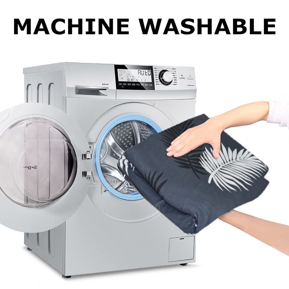 Faboholic L Shape Premium Extensible Sofa Set Cover Orange Prism