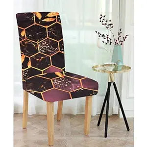 Golden Hexagon Chair Cover