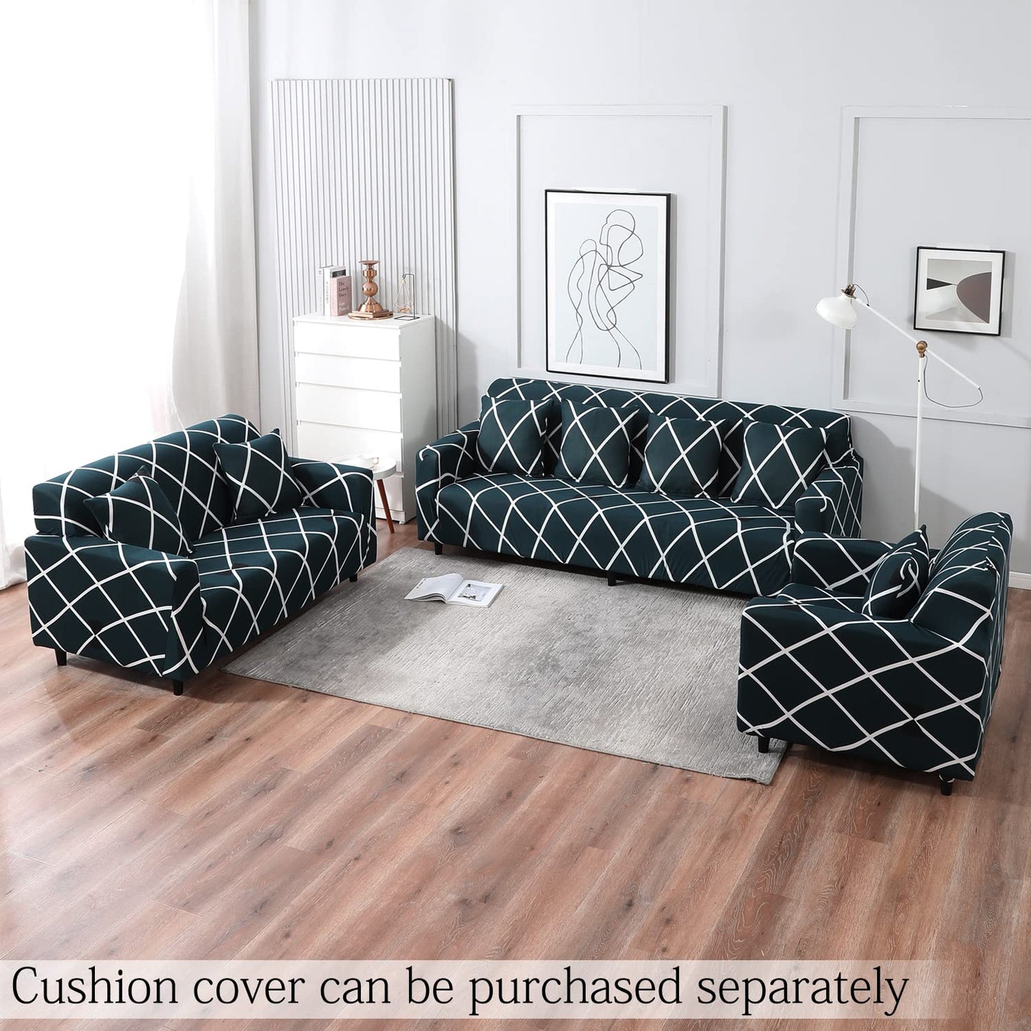Sleek and Versatile: Premium L-Shape Extensible Sofa Set Cover - Fab Home Decor - Sofa Cover