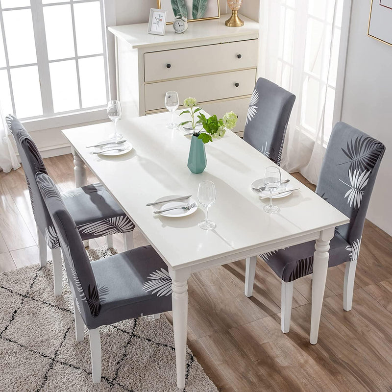 Charcol Fern Dining Chair Covers