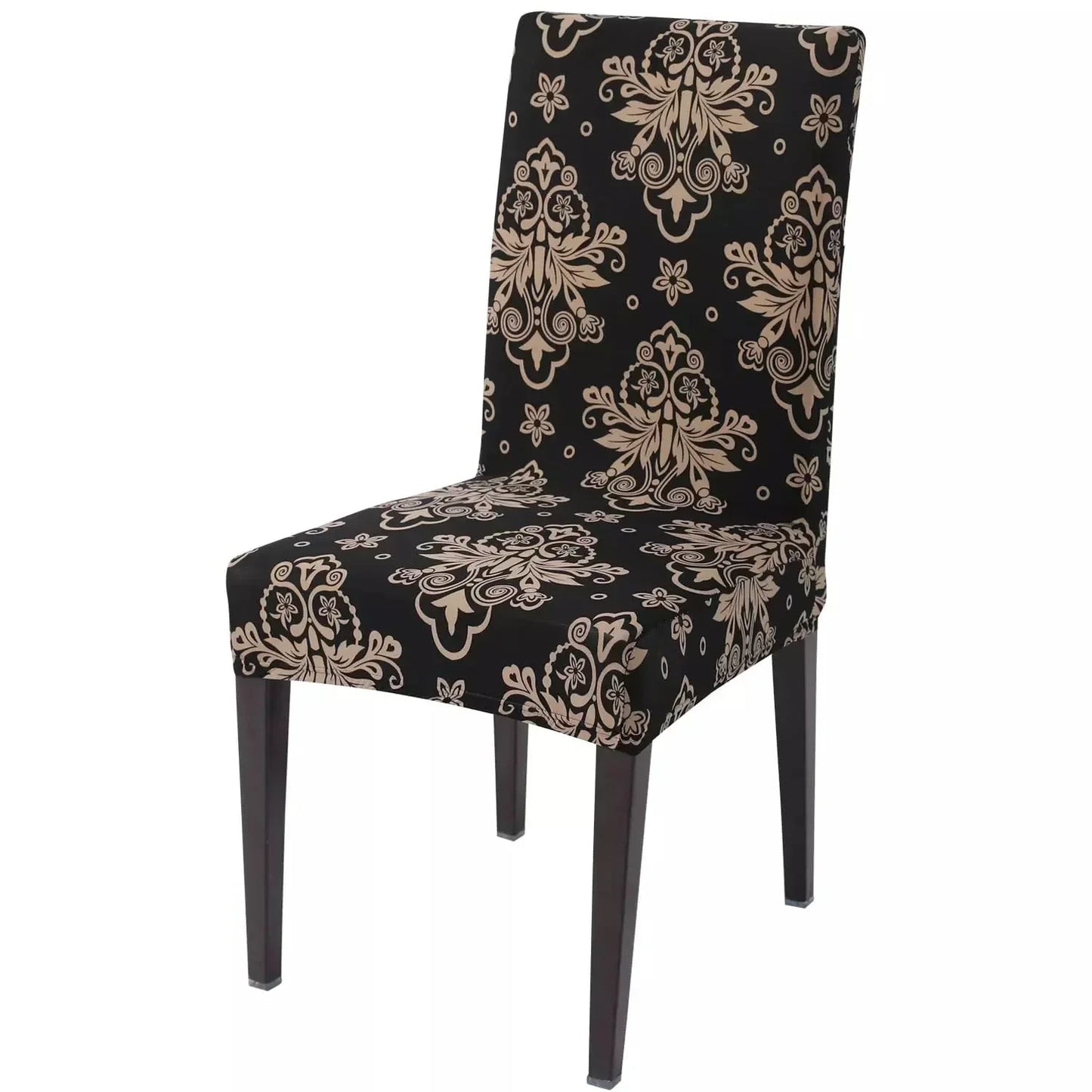 STRETCHABLE CHAIR COVERS, MEROON FLORAL