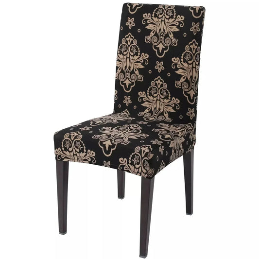 STRETCHABLE CHAIR COVERS, MEROON FLORAL