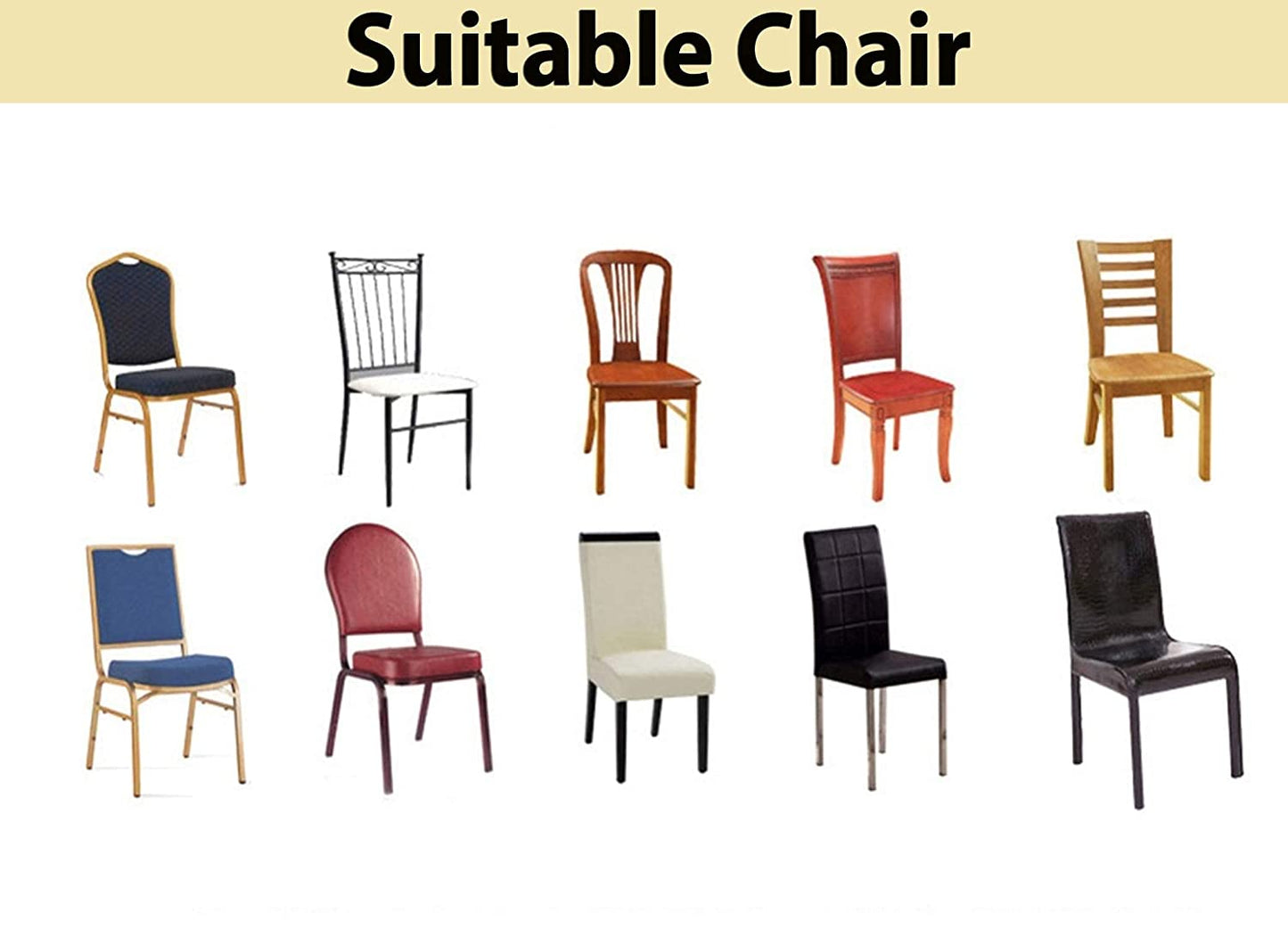 STRETCHABLE CHAIR COVERS, PRISM GOLD